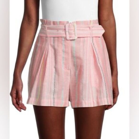 Parker Sunset Stripe High Waisted Shorts - Picture 1 of 5